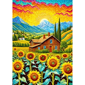 Enjoy Puzzle - 2145 - Sunflower House - 1000 db-os puzzle