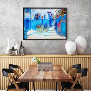 Enjoy Puzzle - 1365 - Turquoise Street in Chefchaouen