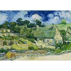 Enjoy Puzzle - 1173 - Vincent Van Gogh: Thatched Cottages at Cordeville - 1000 db-os puzzle