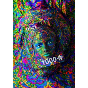 Enjoy Puzzle - 1224 - Woman with Color Art Makeup - 1000 db-os puzzle