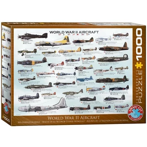 EuroGraphics 6000-0075 - World War II Aircraft - 1000 db-os puzzle