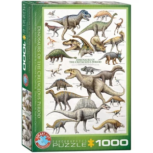 EuroGraphics 6000-0098 - Dinosaurs of the Cretaceous - 1000 db-os puzzle