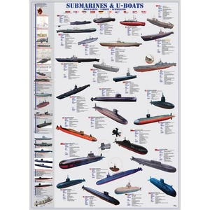 EuroGraphics 6000-0132 - Submarines & U-Boats - 1000 db-os puzzle