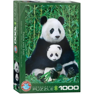 EuroGraphics 6000-0173 - Panda and Baby - 1000 db-os puzzle