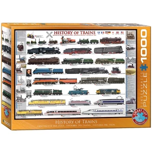 EuroGraphics 6000-0251 - History of Trains - 1000 db-os puzzle
