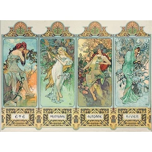 EuroGraphics 6000-0824 - The Four Seasons, Mucha - 1000 db-os puzzle