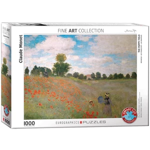 EuroGraphics 6000-0826 - The Poppy Field, Monet - 1000 db-os puzzle