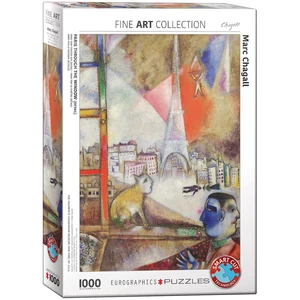 EuroGraphics 6000-0853 - Paris Through the Window, Chagall - 1000 db-os puzzle