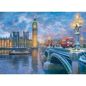 EuroGraphics 6000-0916 - Christmas Eve in London, Dominic Davison - 1000 db-os puzzle