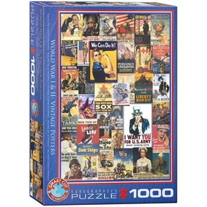 EuroGraphics 6000-0937  - World War I & II - 1000 db-os puzzle