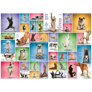 EuroGraphics 6000-0954 - Yoga Dogs - 1000 db-os puzzle