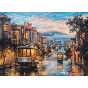 EuroGraphics 6000-0957 - Cable Car Heaven, San Francisco, Eugene Lushpin - 1000 db-os puzzle