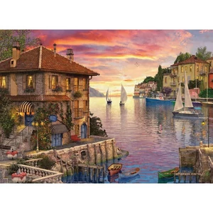 EuroGraphics 6000-0962 - Mediterranean Harbor, Dominic Davison - 1000 db-os puzzle