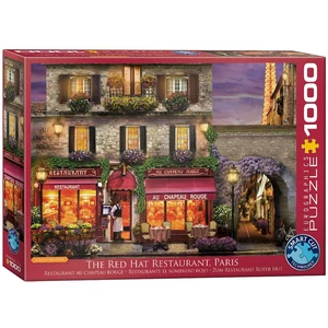 EuroGraphics 6000-0963 - The Red Hat Restaurant, Paris, David MacLean - 1000 db-os puzzle