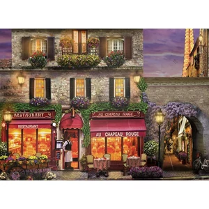 EuroGraphics 6000-0963 - The Red Hat Restaurant, Paris, David MacLean - 1000 db-os puzzle