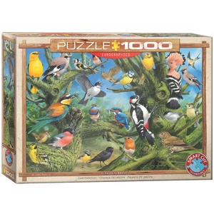 EuroGraphics 6000-0967 - Garden Birds, John Francis - 1000 db-os puzzle