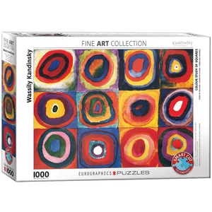 EuroGraphics 6000-1323 - Colour Study of Squares, Kandinsky - 1000 db-os puzzle