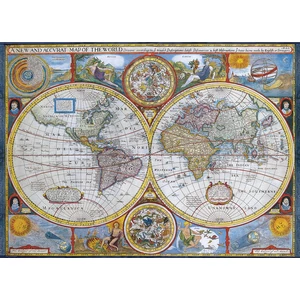 EuroGraphics 6000-2006 - Antique World Map - 1000 db-os puzzle