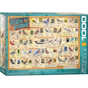 EuroGraphics 6000-5327 - American State Birds - 1000 db-os puzzle