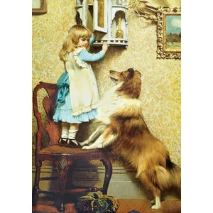 EuroGraphics 6000-5330 - Little Girl and Her Sheltie, Barber - 1000 db-os puzzle