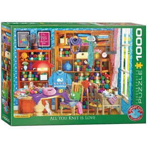 EuroGraphics 6000-5405 - All you Knit is Love, Paul Normand - 1000 db-os puzzle