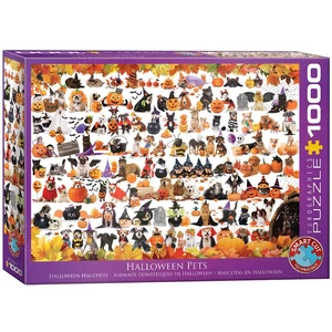 EuroGraphics 6000-5416 - Halloween pets - 1000 db-os puzzle