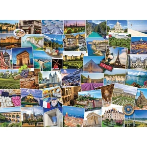 EuroGraphics 6000-5466 - Globetrotter, France - 1000 db-os puzzle