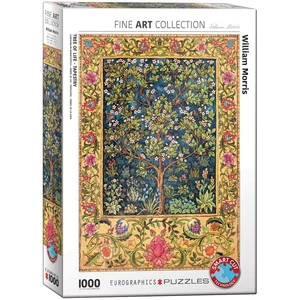 EuroGraphics 6000-5609 - Tree of Life Tapestry by William Morris - Fine Art Collection - 1000 db-os puzzle
