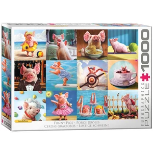 EuroGraphics 6000-5770 - Funny Pigs, Lucia Heffernan 1000 db-os puzzle