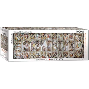 EuroGraphics 6010-0960 - Panoráma puzzle - The Sisitine Chapel Ceiling - 1000 db-os puzzle