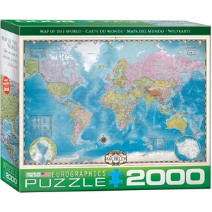 EuroGraphics 8220-0557 - Map of the World - 2000 db-os puzzle