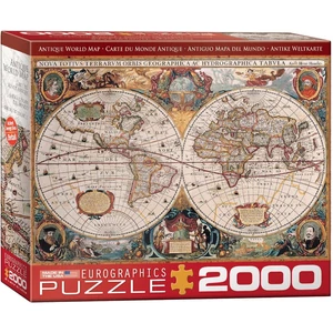 EuroGraphics 8220-1997 - Antique World Map - 2000 db-os puzzle