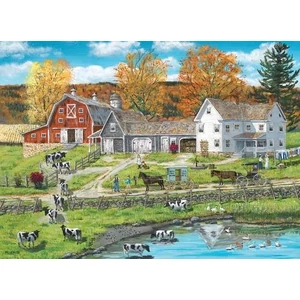 EuroGraphics 8300-5382 - Farm by the Lake - 300 db-os XL puzzle