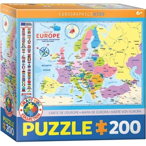 EuroGraphics 6200-5374 - Map of Europe - 200 db-os puzzle