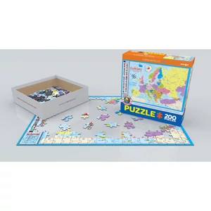 EuroGraphics 6200-5374 - Map of Europe - 200 db-os puzzle