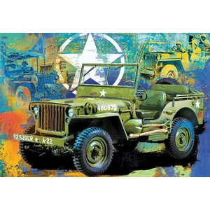 EuroGraphics 8551-5598 - Military Jeep - 550 db-os puzzle fém dobozban