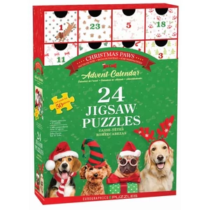 EuroGraphics - 8924-5921 - Christmas Paws - Adventi kalendárium puzzle