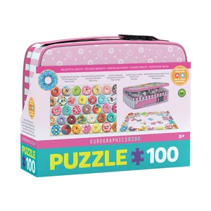 EuroGraphics 9100-5825 - Donuts uzsonnás doboz - 100 db-os puzzle
