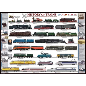 EuroGraphics 6500-0251 - History of Trains - 500 db-os puzzle