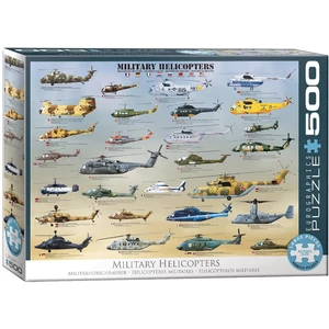 EuroGraphics 6500-0088 - Military Helicopters - 500 db-os puzzle