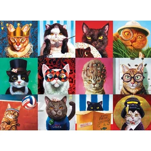 EuroGraphics 6000-5522 - Funny Cats, Lucia Heffernan - 1000 db-os puzzle