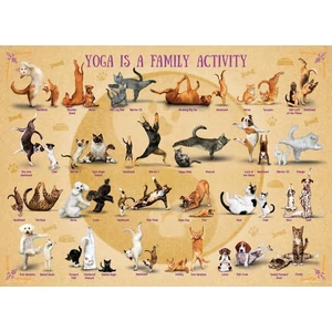 EuroGraphics 6500-5354 - Yoga is a Family Activity - 500 db-os puzzle