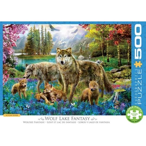 EuroGraphics 6500-5360 - Wolf Lake Fantasy - 500 db-os puzzle