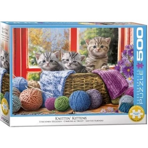 EuroGraphics 6500-5500 - Knittin' Kittens - 500 db-os puzzle