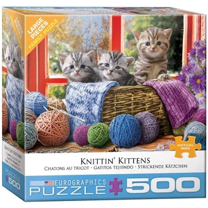 EuroGraphics 8500-5500 - Knittin' Kittens - 500 db-os puzzle
