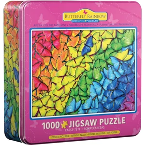 EuroGraphics 8051-5603 - Butterfly Rainbow - 1000 db-os puzzle fém dobozban