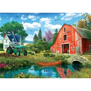 EuroGraphics 8051-5526 - The Red Barn by Dominic Davidson - 1000 db-os puzzle fém dobozban