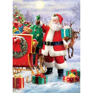 EuroGraphics 6000-5639 - Santa with Sled by Simon Tread - 1000 db-os puzzle