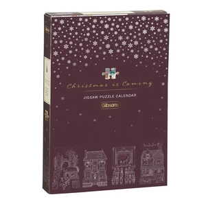 Gibsons 9503 - Chistmas is Coming Calendar - 12 x 80 db-os puzzle dísz dobozban