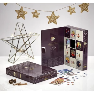 Gibsons 9503 - Chistmas is Coming Calendar - 12 x 80 db-os puzzle dísz dobozban